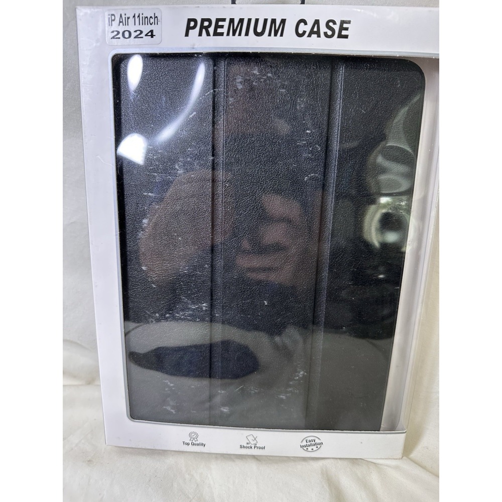 iPad Air 11 Case 2024 Black Premium Tablet Cover Shockproof Stand